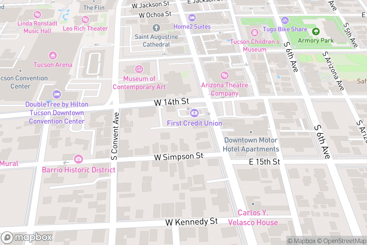 Map of Fox Theatre - Tucson AZ