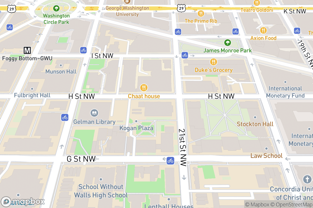 Map of Lisner Auditorium
