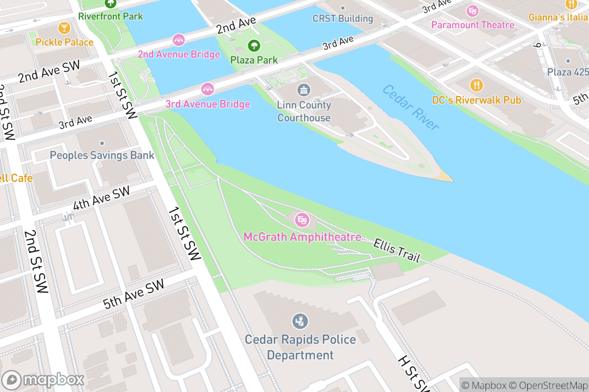 Map of McGrath Amphitheatre