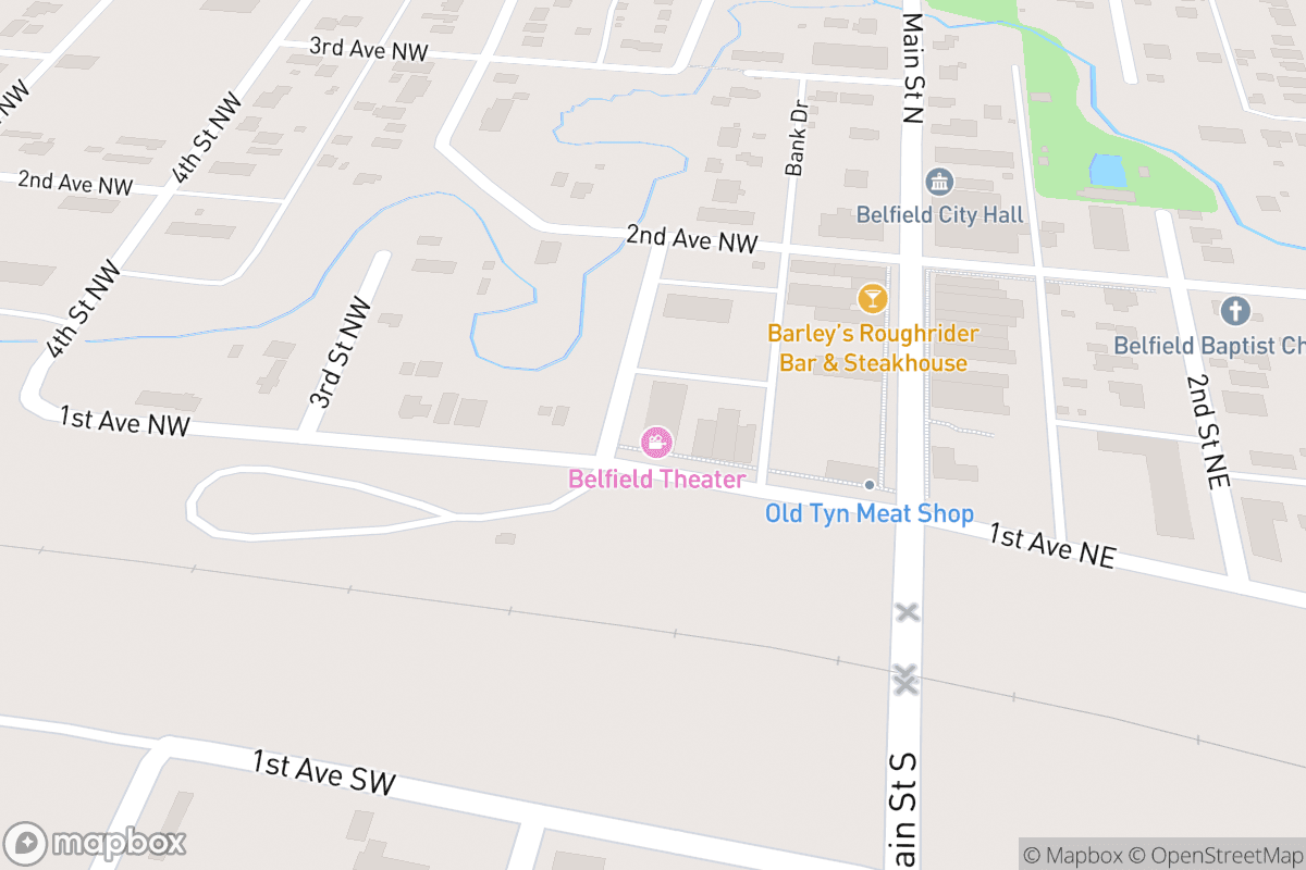 Map of Belfield Theater and Performance Center