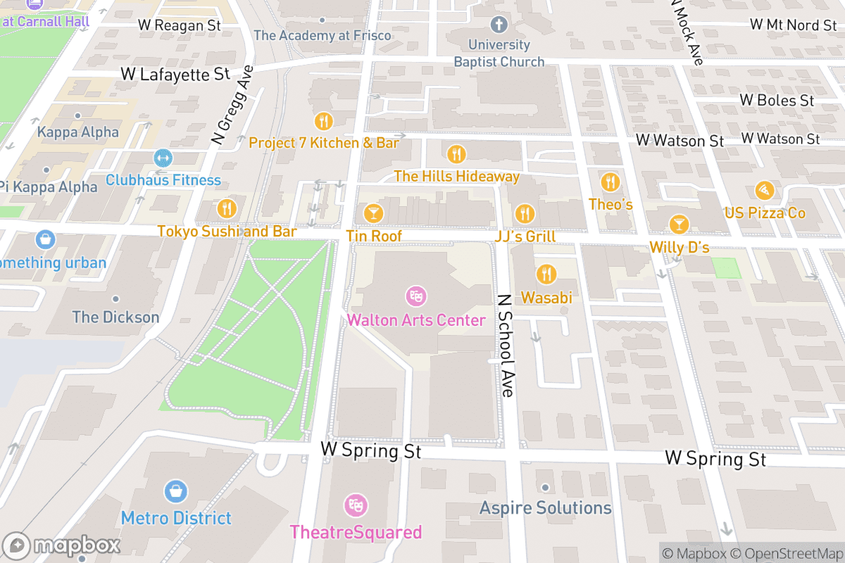 Map of Walton Arts Center