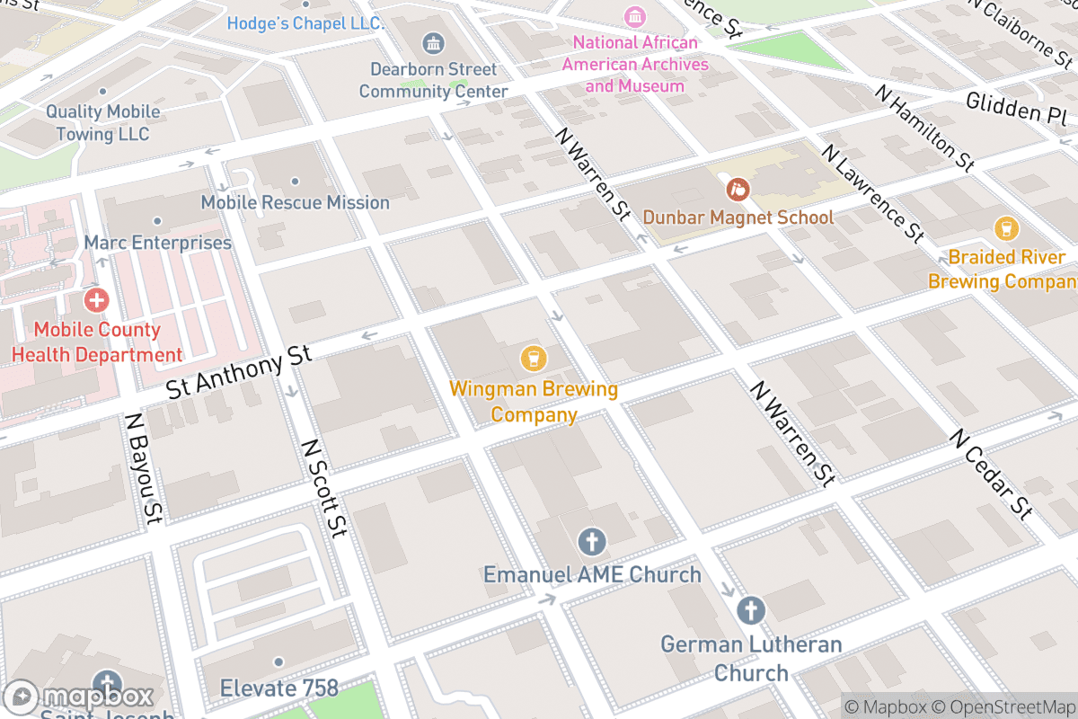 Map of Fairhope Brewing - Mobile