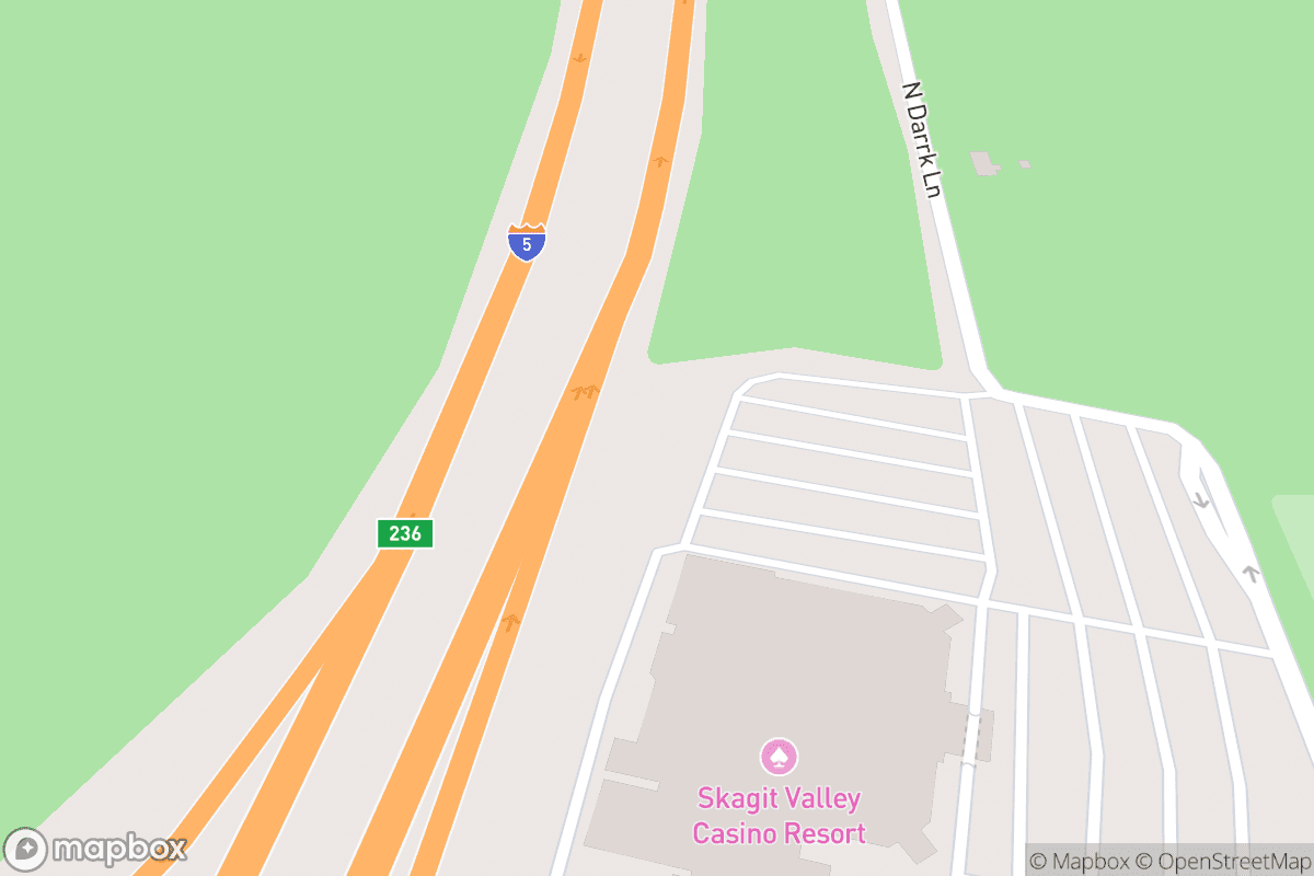 Map of Skagit Valley Casino Pacific Showroom