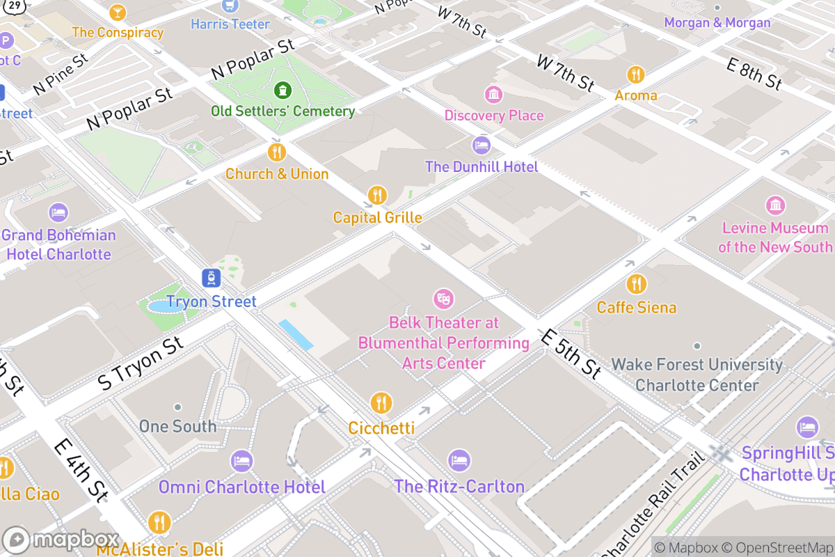 Map of Belk Theater