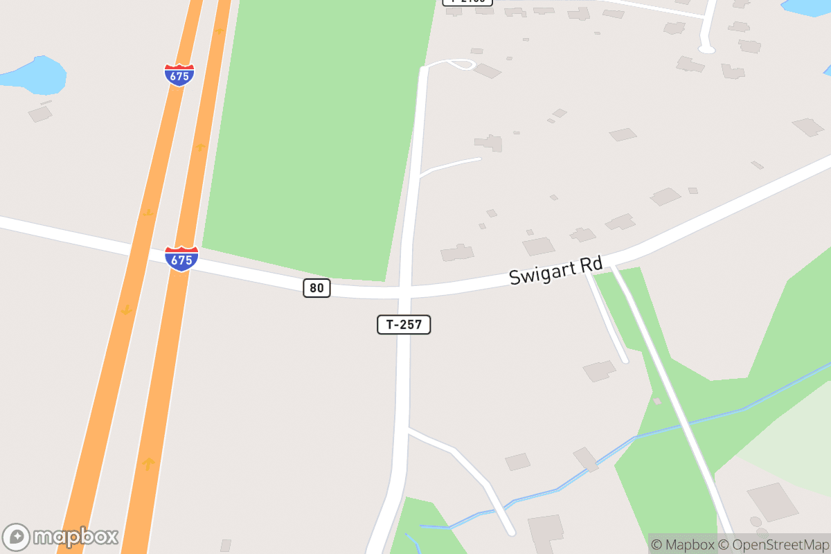 Map of Dayton Funny Bone