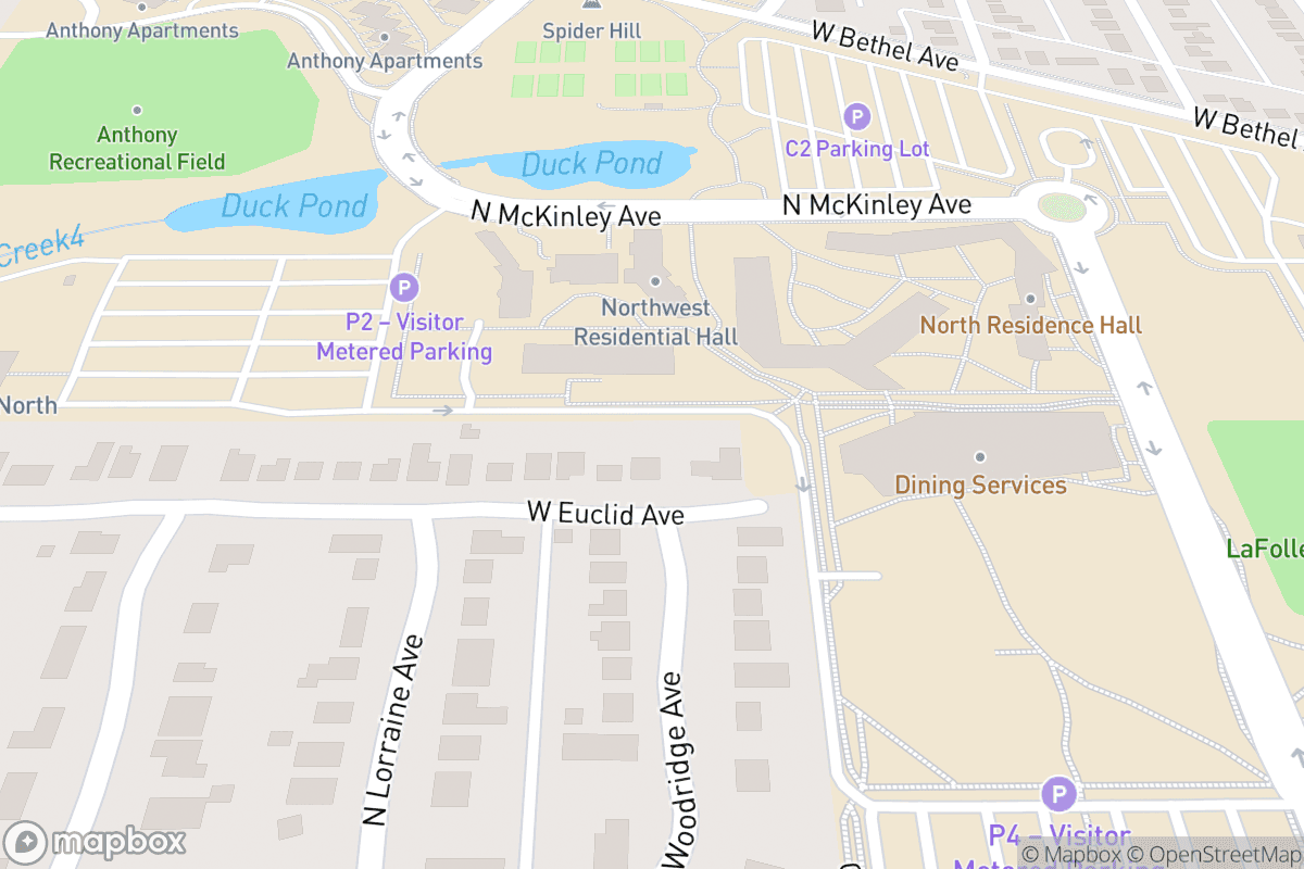Map of Emens Auditorium