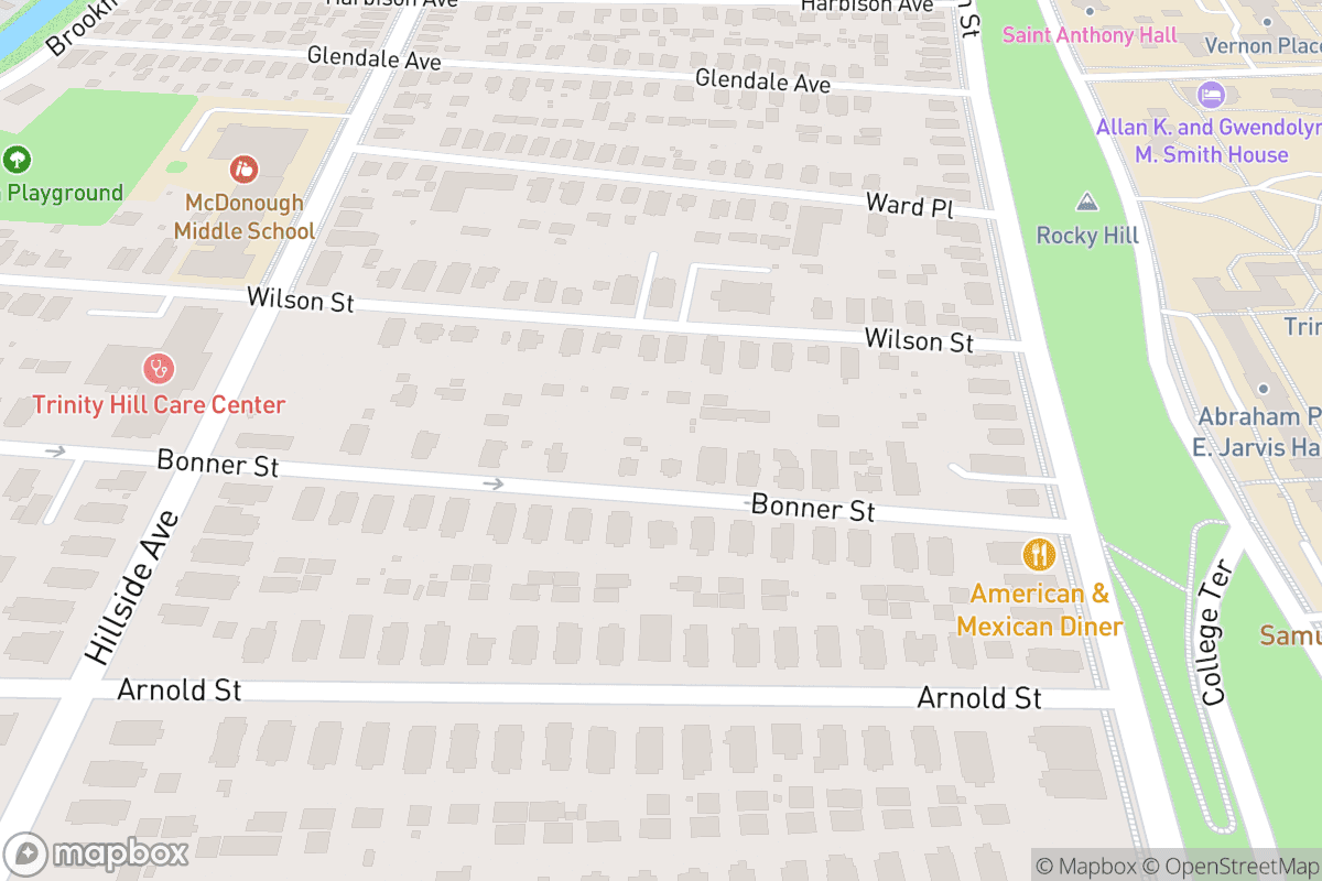 Map of Bushnell/ Belding Theater