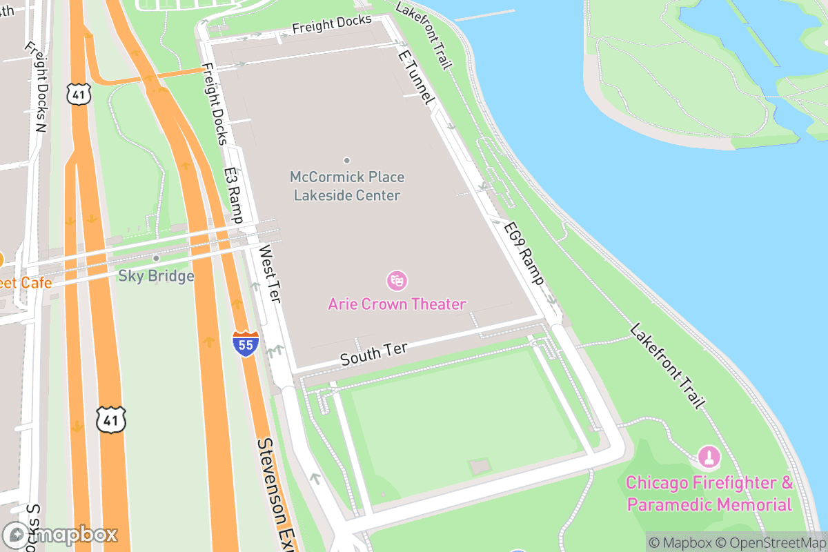 Map of Arie Crown Theater