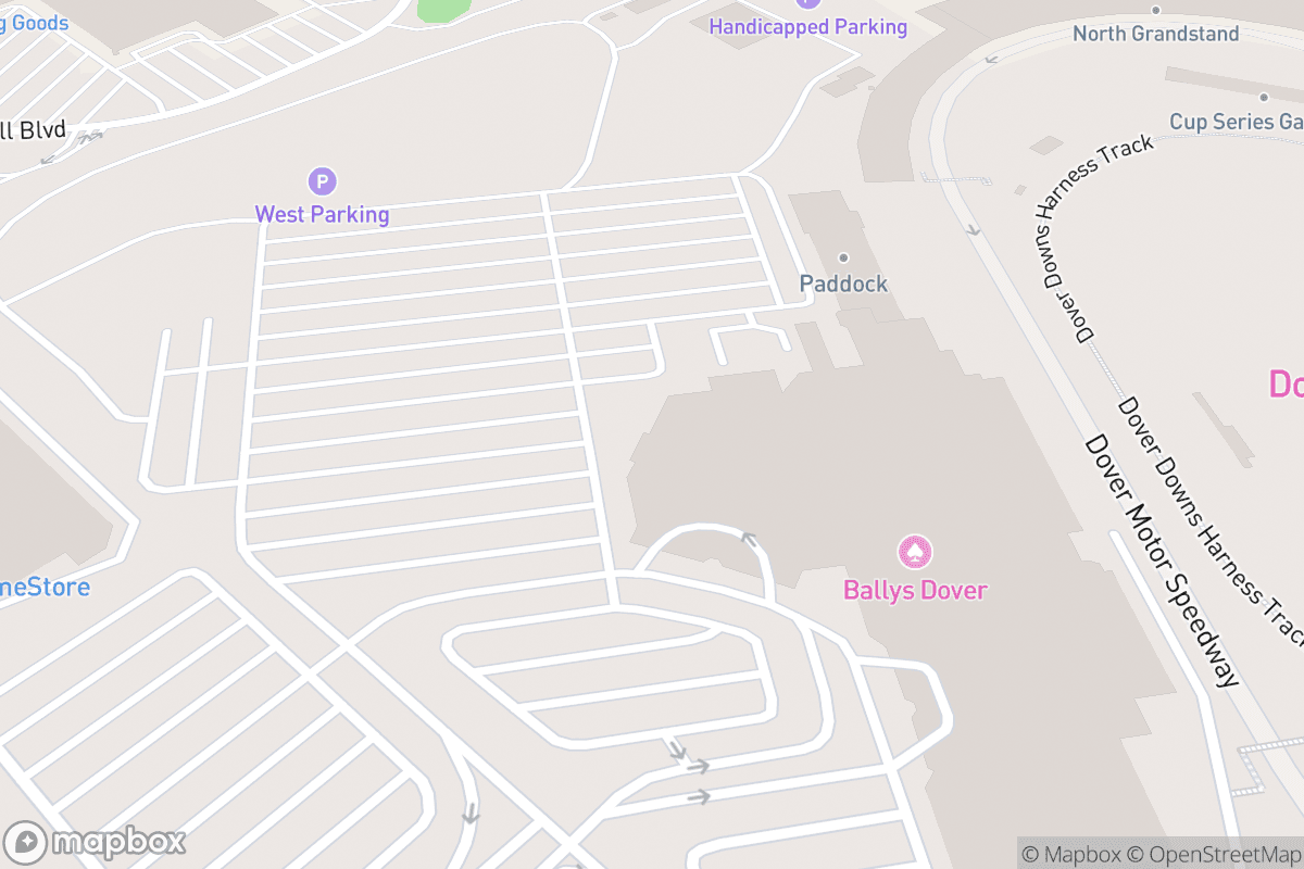 Map of Rollins Center @ Bally's Dover