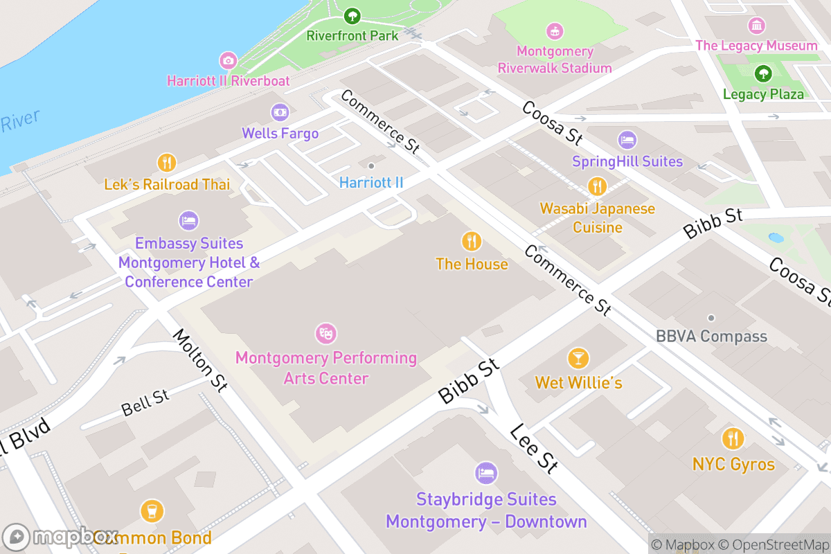 Map of Montgomery Performing Arts Centre