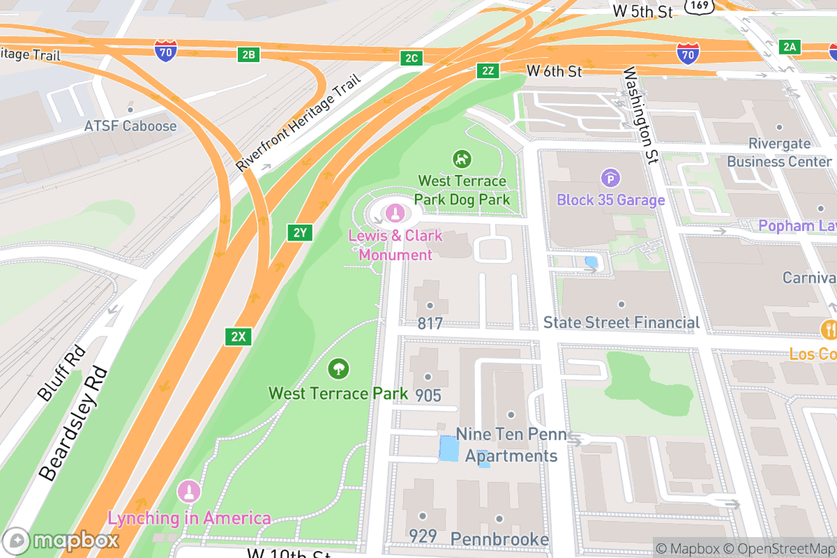 Map of The Midland Theatre - MO