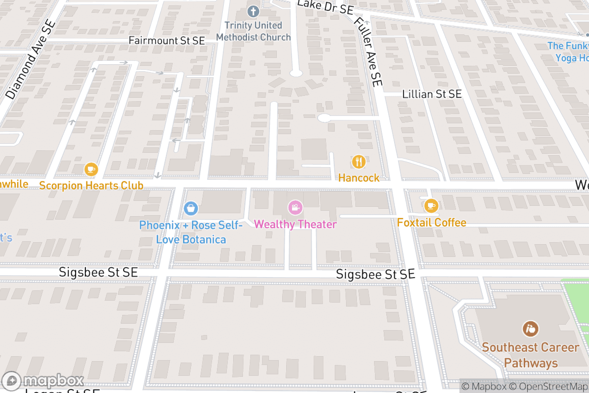 Map of Wealthy Theatre