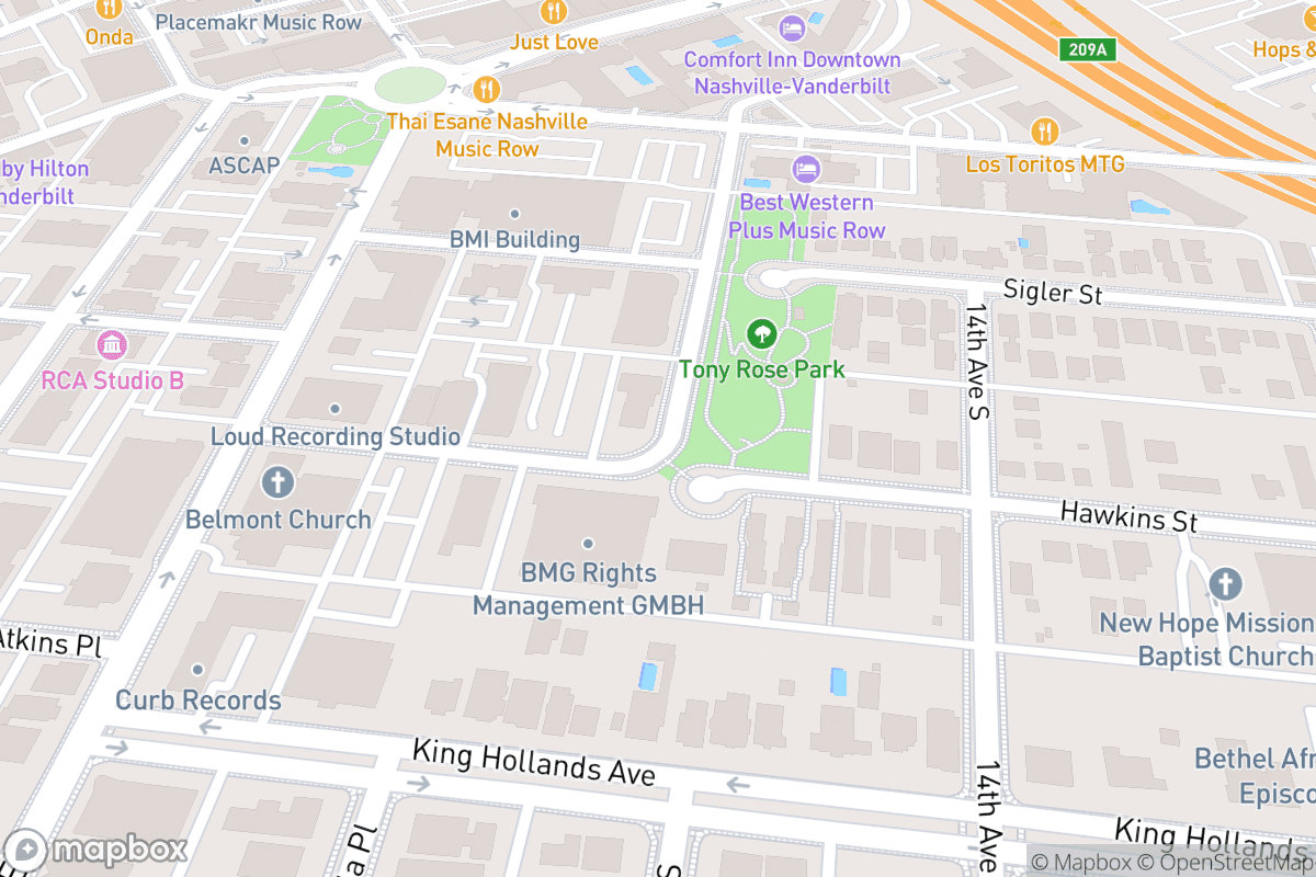 Map of Ascend Amphitheater