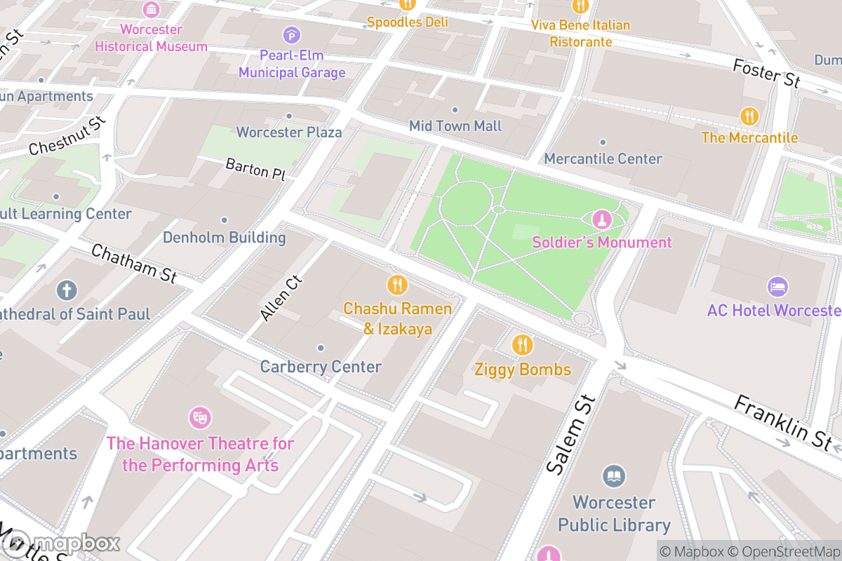 Map of Hanover Theatre