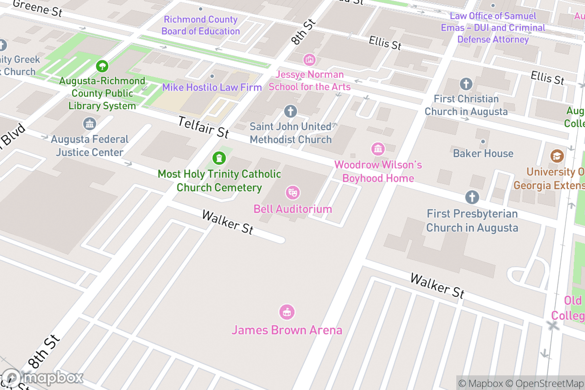 Map of Bell Auditorium