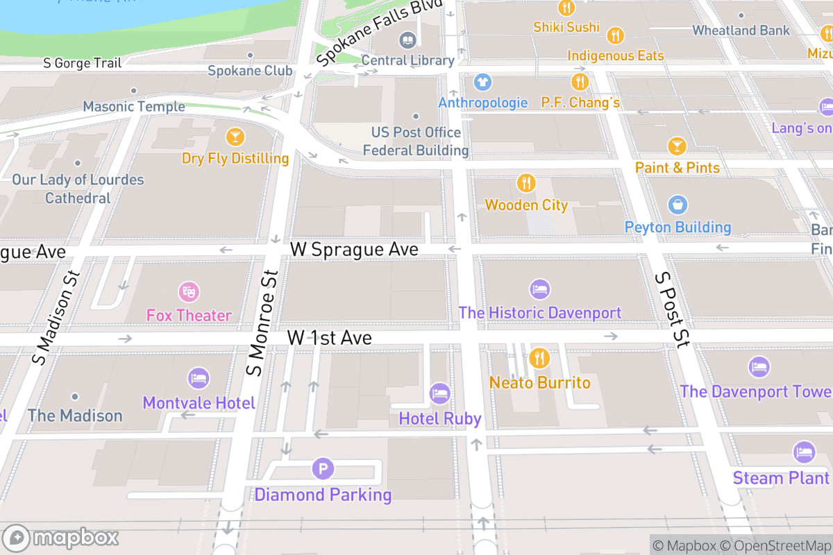 Map of Bing Crosby Theater