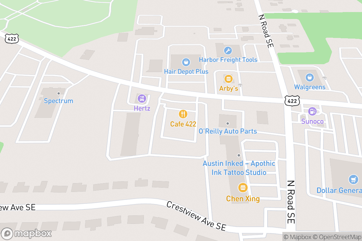 Map of Funny Farm Comedy Club