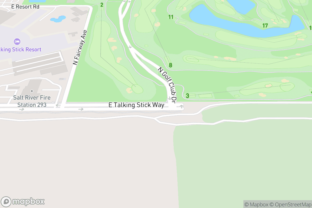 Map of Showroom at Talking Stick Resort