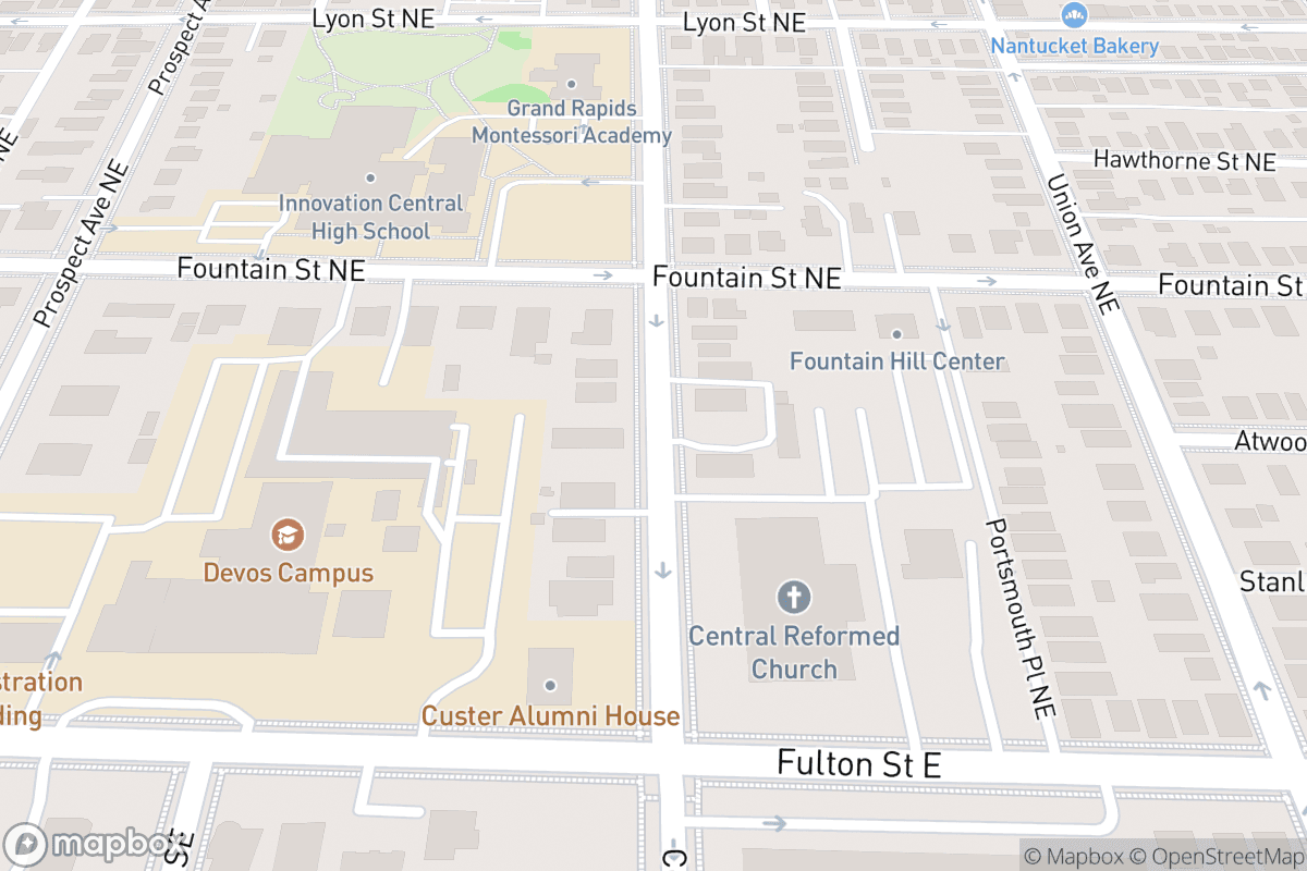 Map of Dr. Grins Comedy Club at The B.O.B.