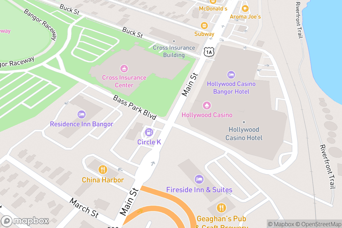 Map of Cross Insurance Center
