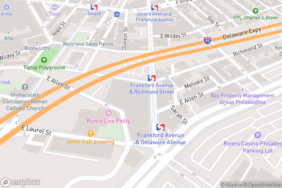 Map of The Fillmore Philadelphia