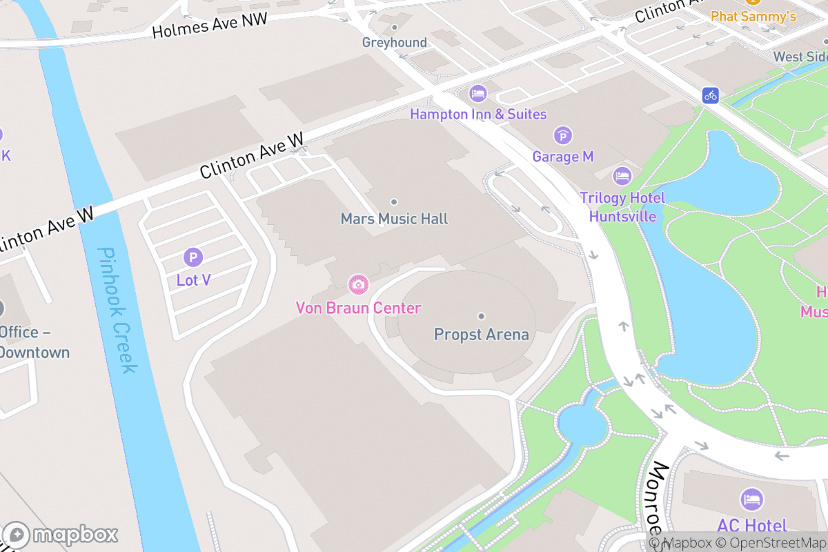 Map of VBC Mars Music Hall