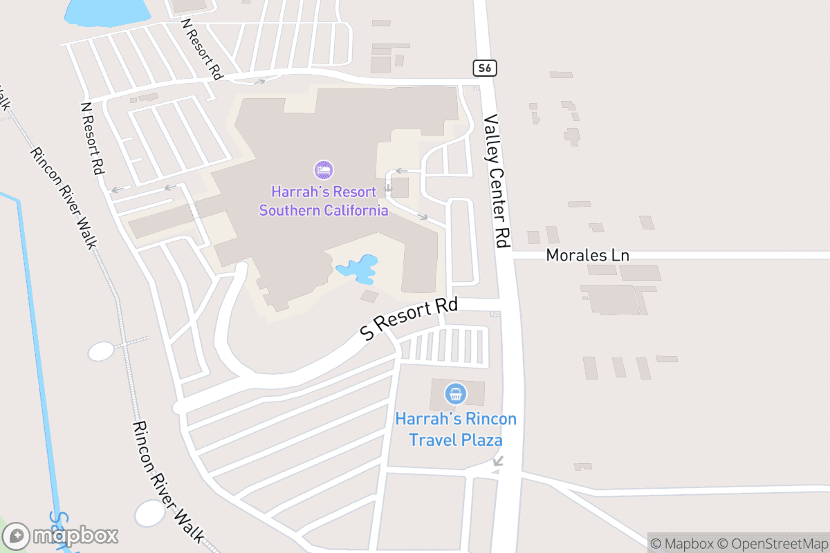 Map of Harrah's Resort SoCal - The Events Center