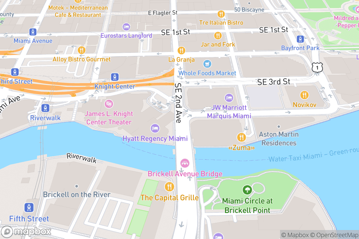 Map of James L Knight Center