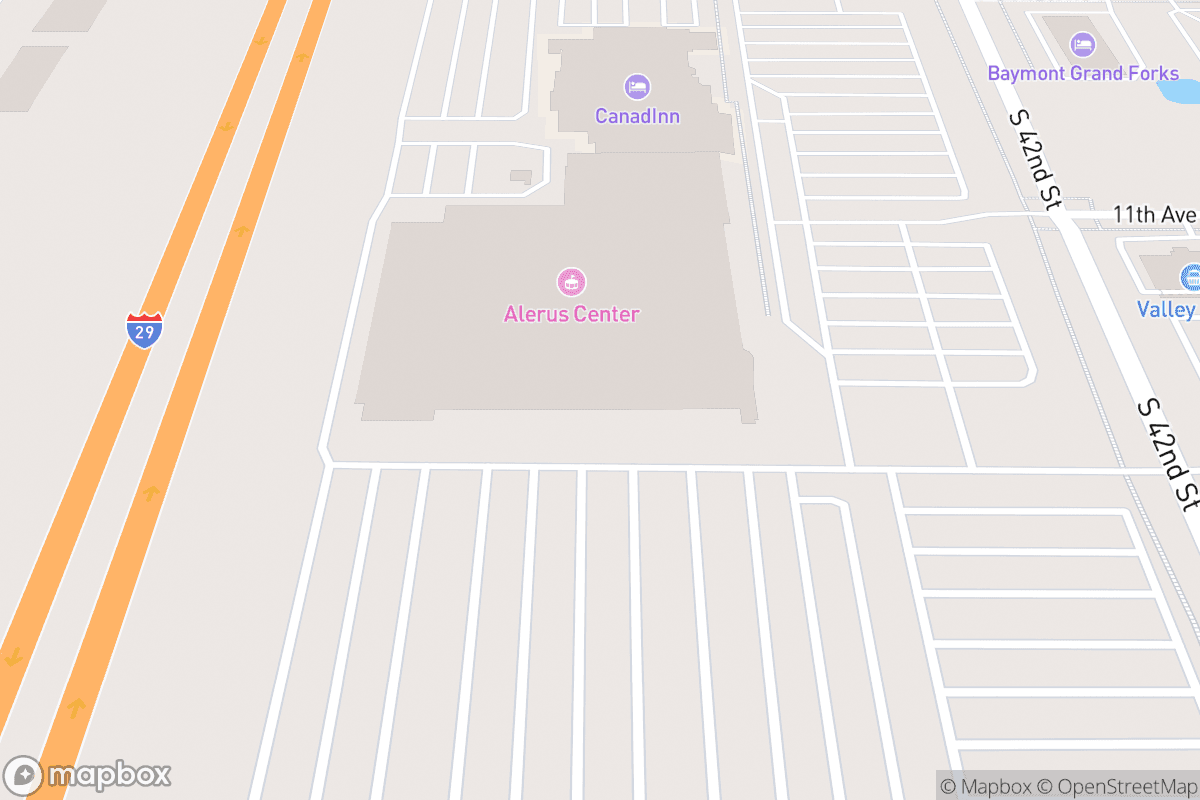 Map of Alerus Center