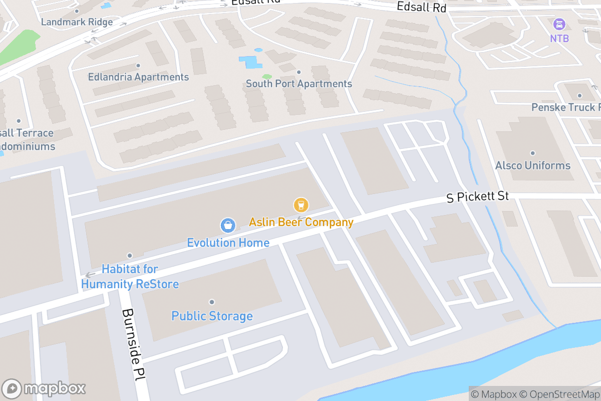 Map of Aslin Beer Company - Alexandria