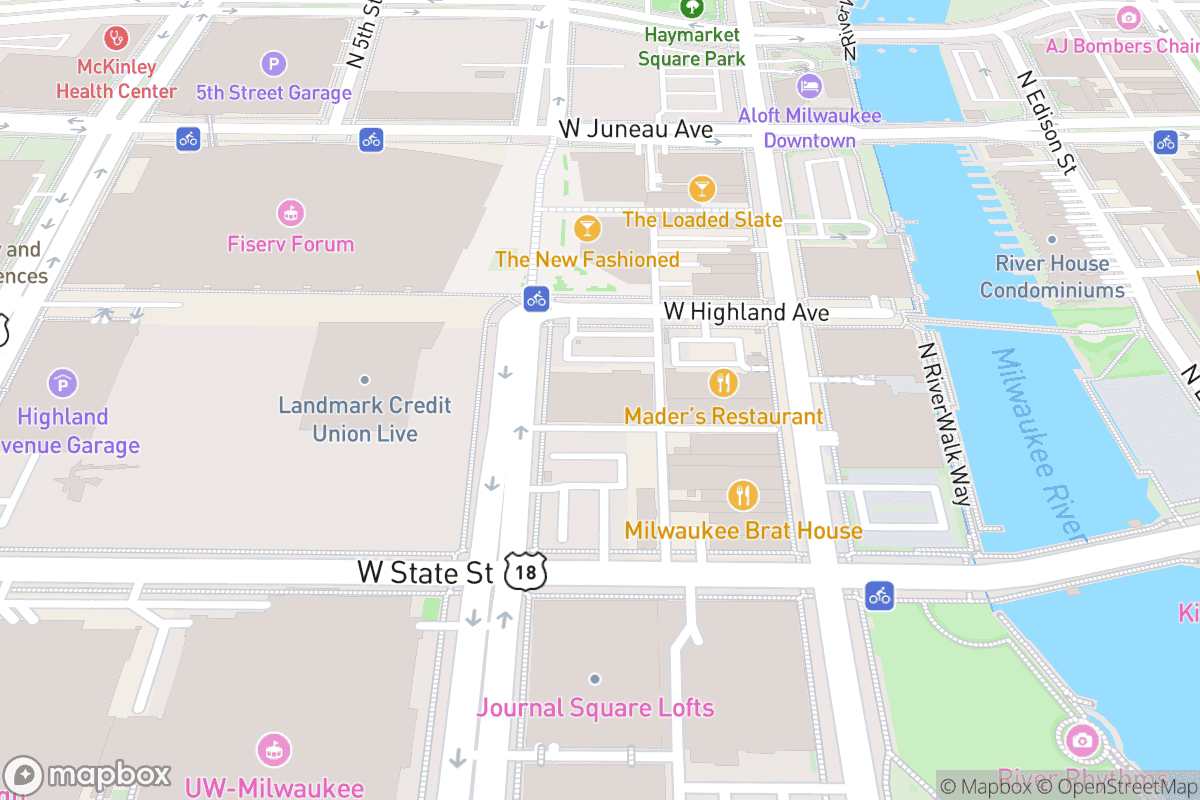 Map of Turner Hall Ballroom