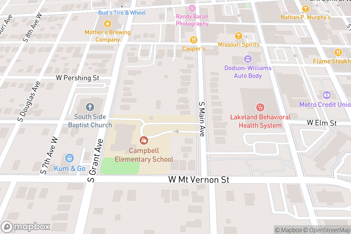 Map of Gillioz Theatre