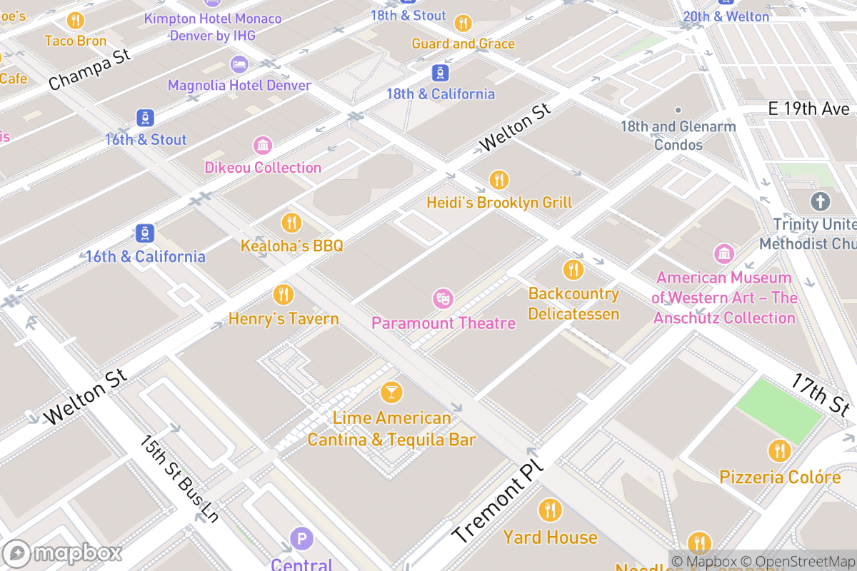 Map of Paramount Theatre