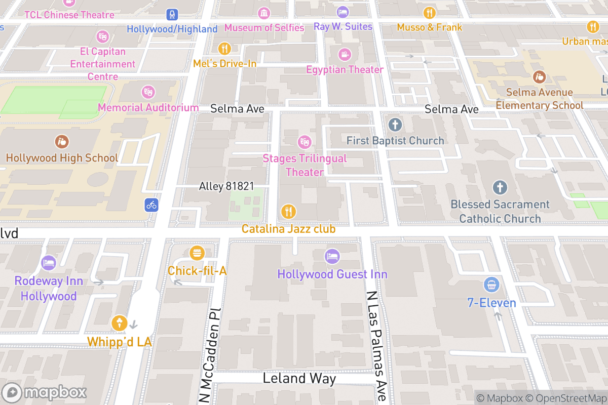 Map of Catalina Jazz Club