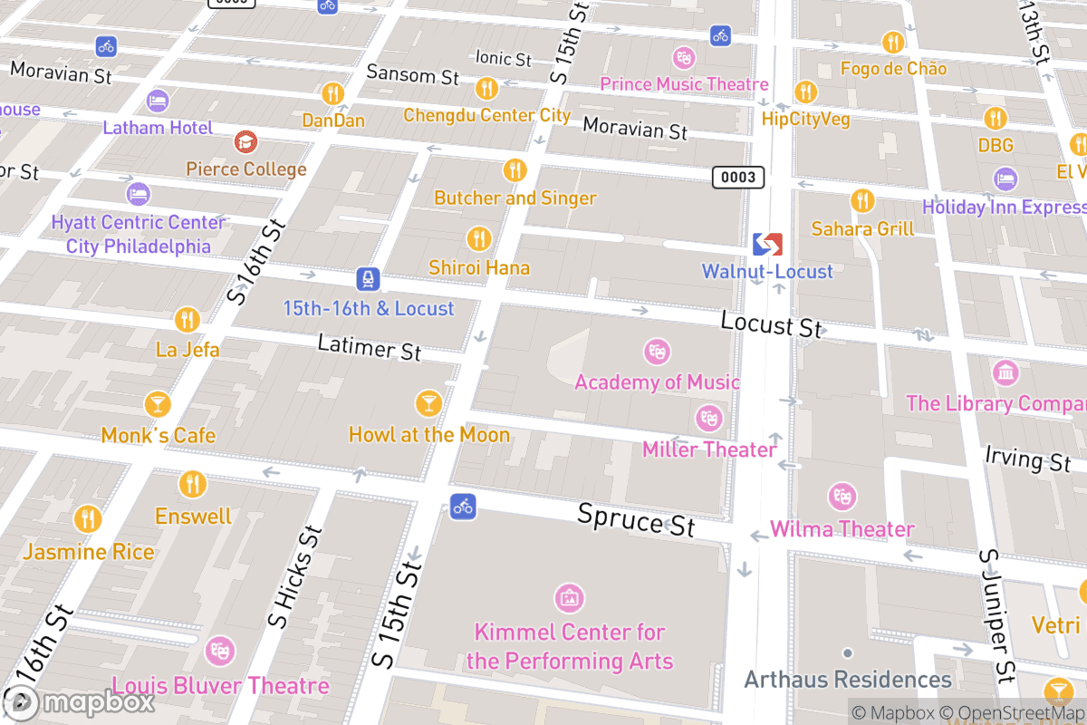 Map of Academy of Music