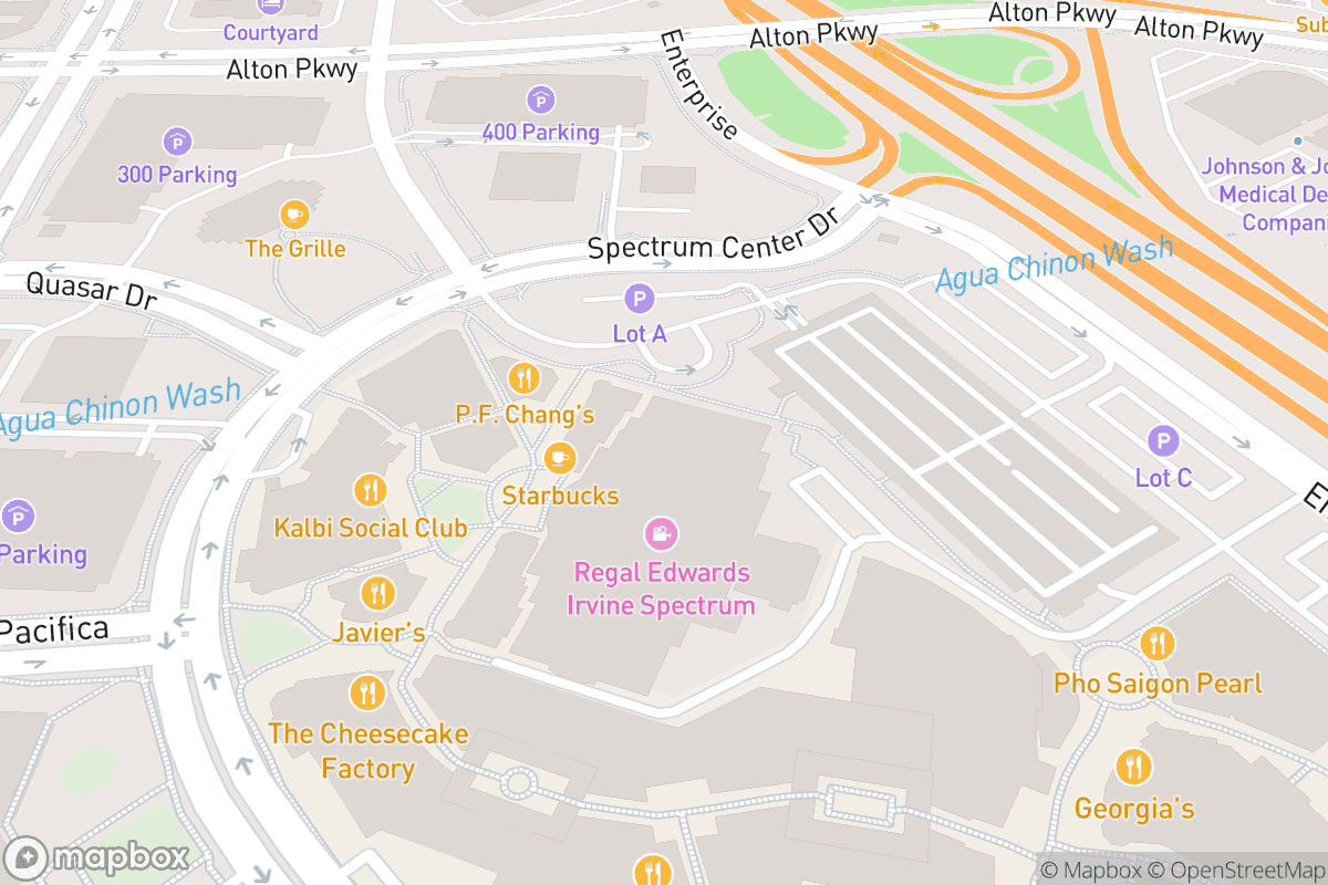 Map of Irvine Improv