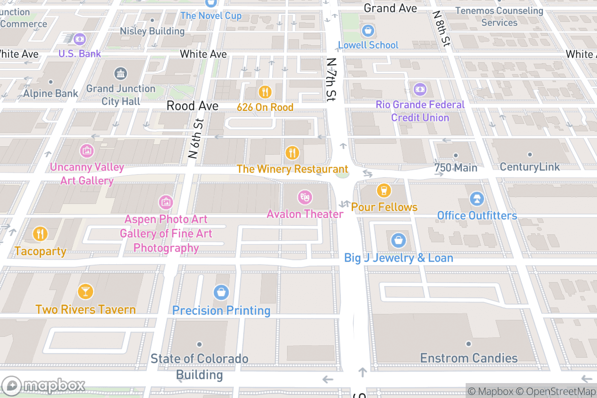 Map of Avalon Theatre