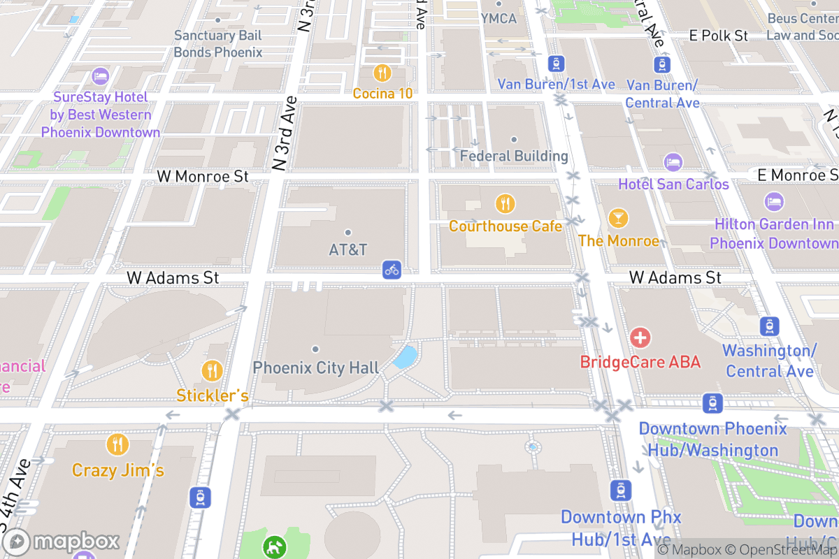 Map of Orpheum Theatre