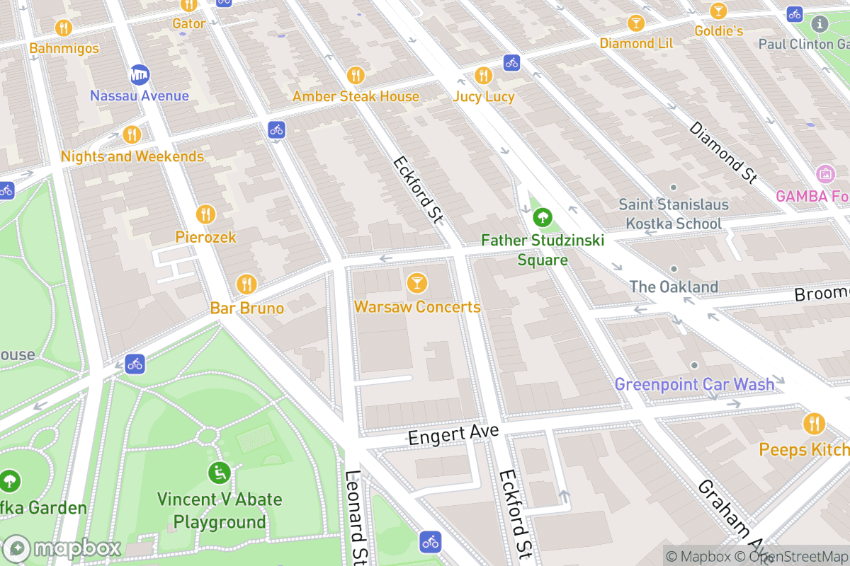 Map of Warsaw