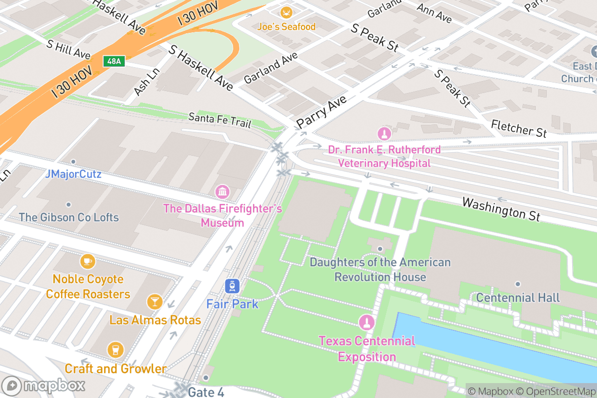 Map of The Women's Museum