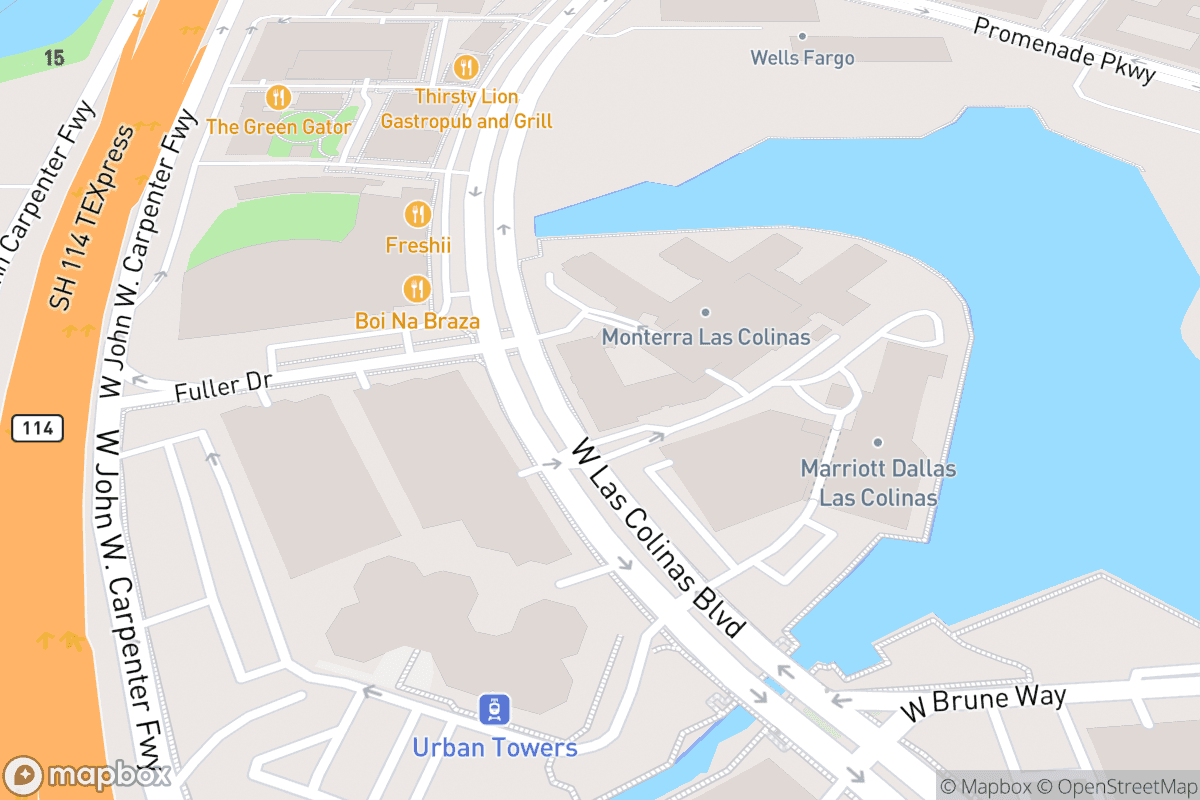 Map of The Pavilion at Toyota Music Factory