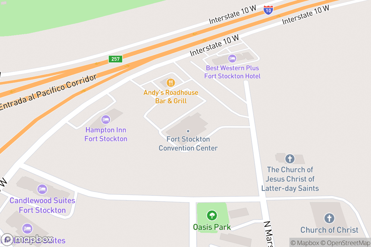 Map of Fort Stockton Convention Center