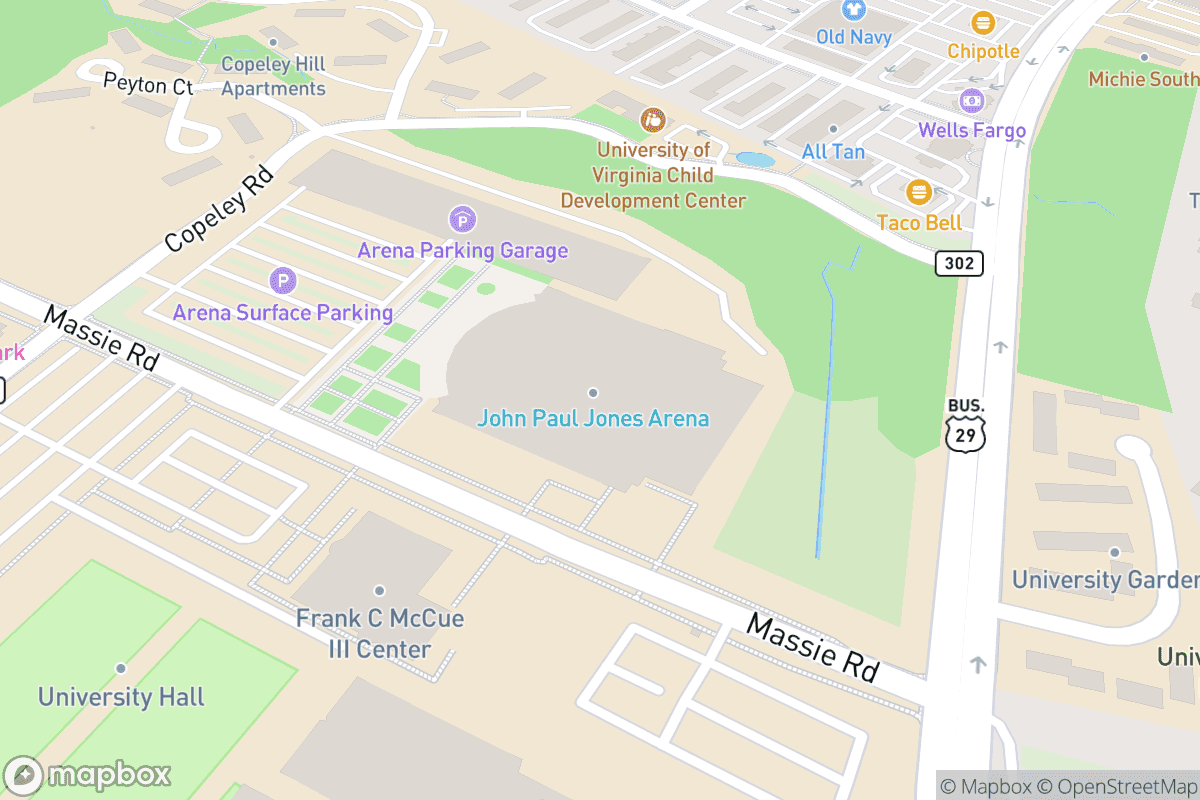 Map of John Paul Jones Arena