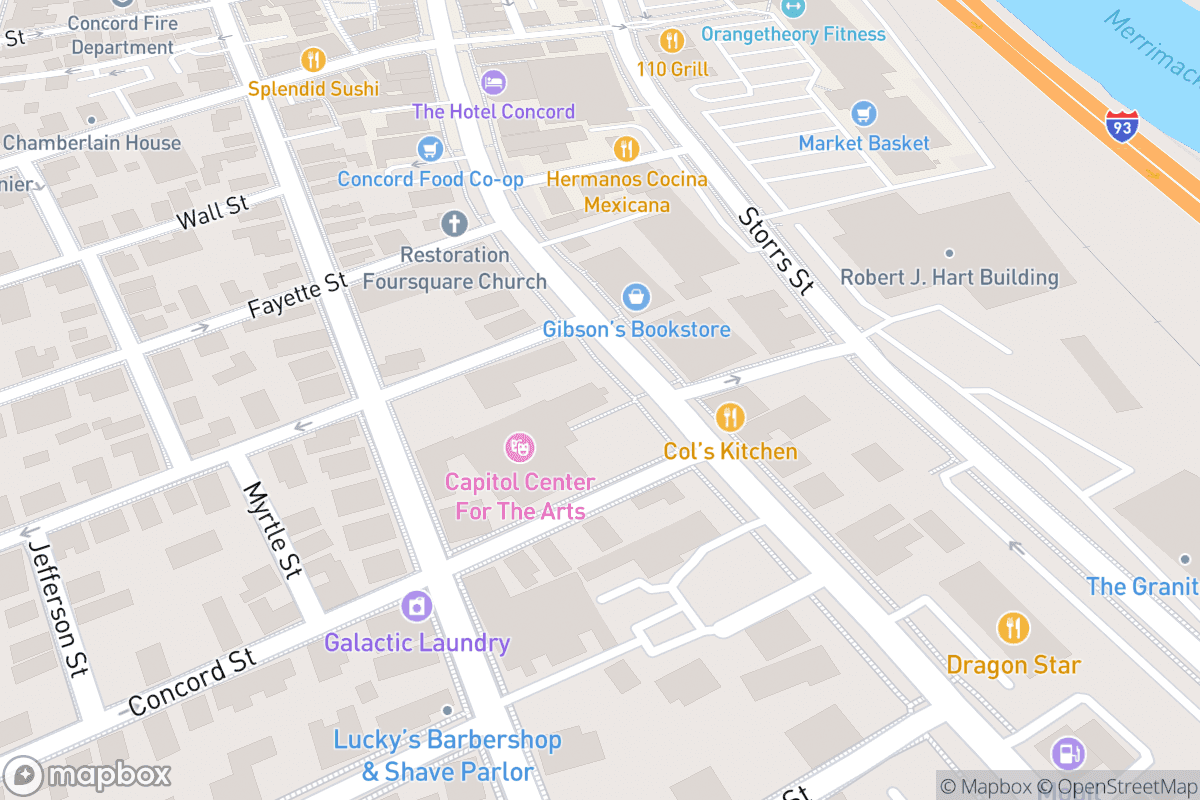 Map of Capitol Center for the Arts