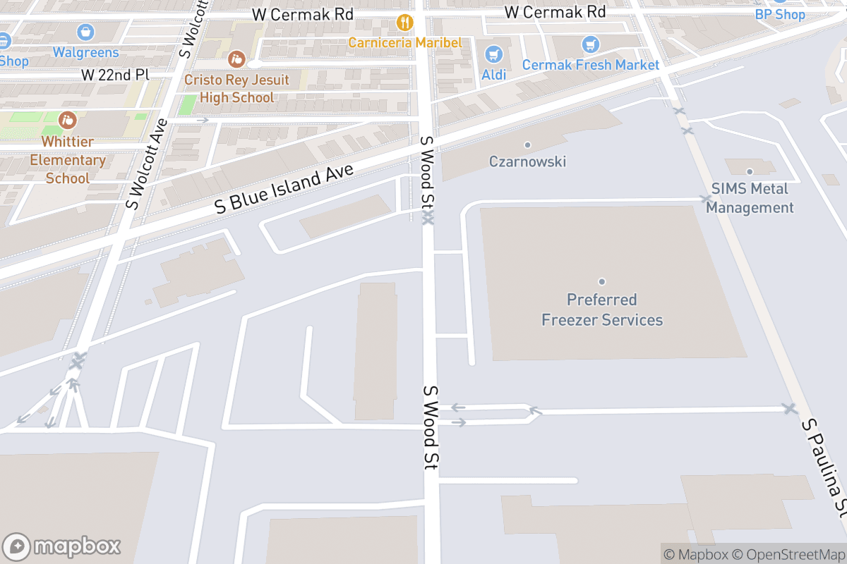 Map of Thalia Hall