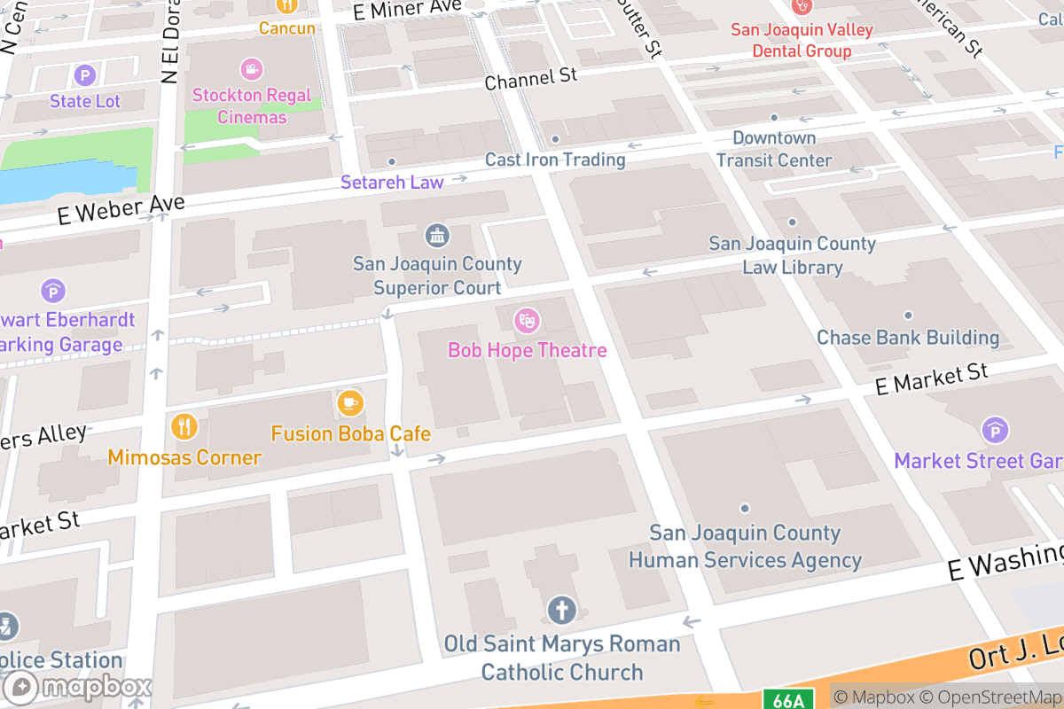 Map of Bob Hope Theatre
