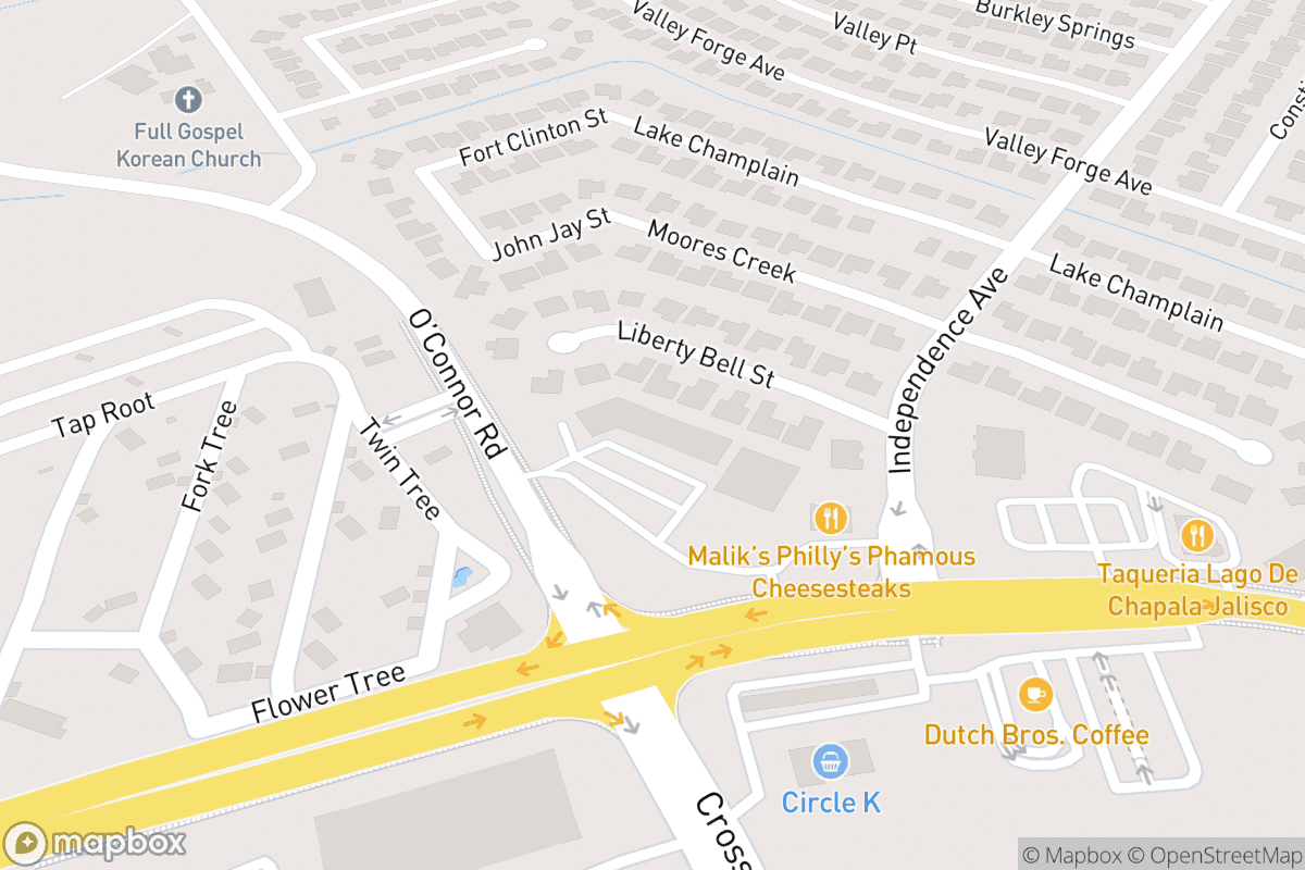 Map of DeeWillie's BBQ