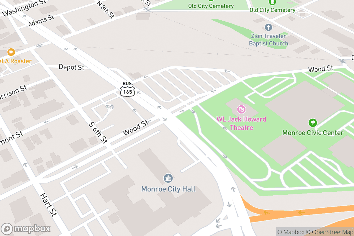 Map of W L JACK HOWARD THEATRE
