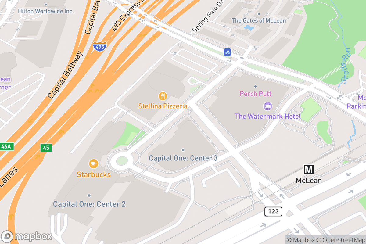 Map of Capital One Hall