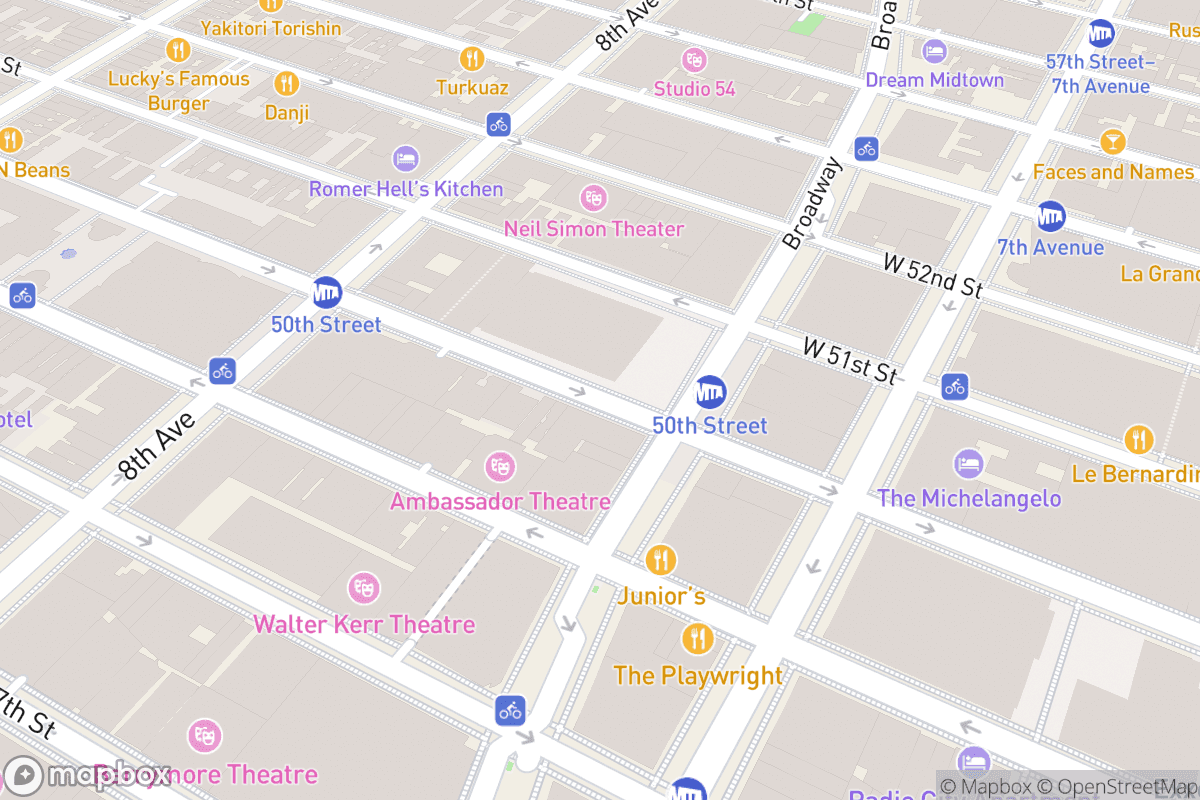 Map of The Theater Center